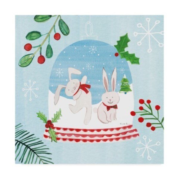 Farida Zaman 'Snow Globe Animals Iv' Canvas Art, 35x35, Trademark Fine Art, Mfr#: WAP06476-C3535GG
